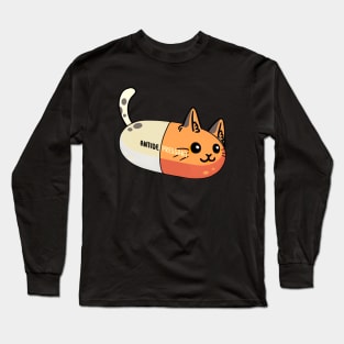 Antidepressant Cat Pill Long Sleeve T-Shirt